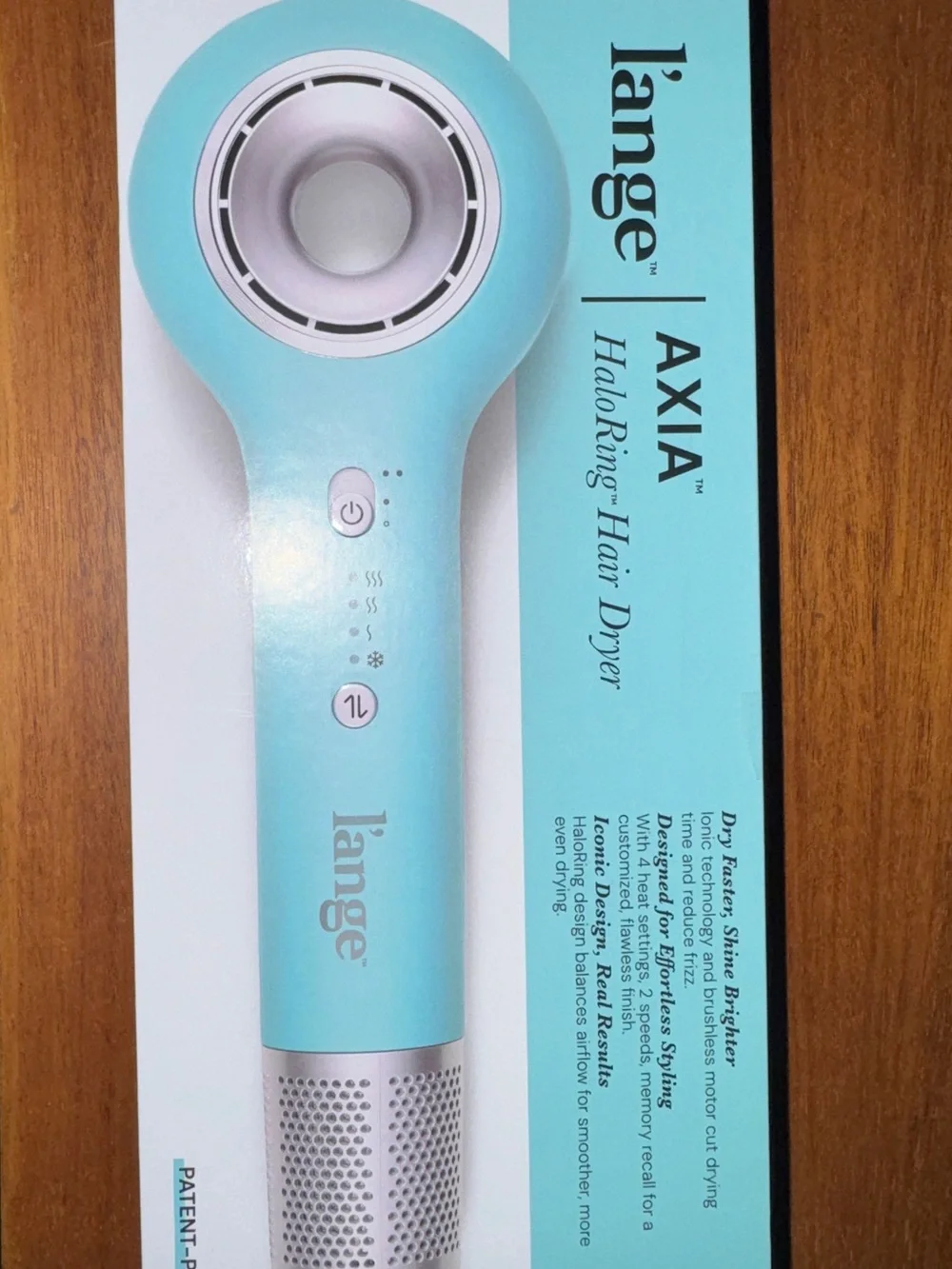 Lange Hair Axia HaloRing Aqua Blue Hair Dryer